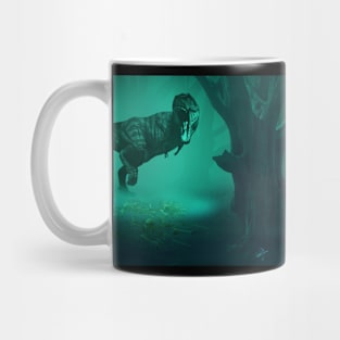 TRex Dinosaur in Forest Mug